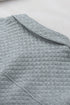 Lattice Texture Retro Flap Pocket Button Shacket